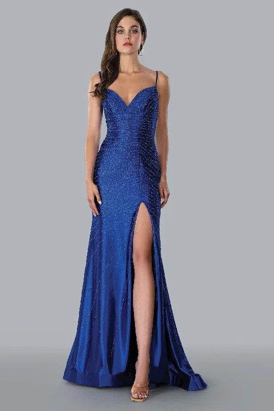 Tea - length wedding dresses with a vintage charm Stella Couture 23185 Long Spaghetti Strap Prom Dress Tea - length wedding dresses with a vintage charm Stella Couture 23185 Long Spaghetti Strap Prom Dress