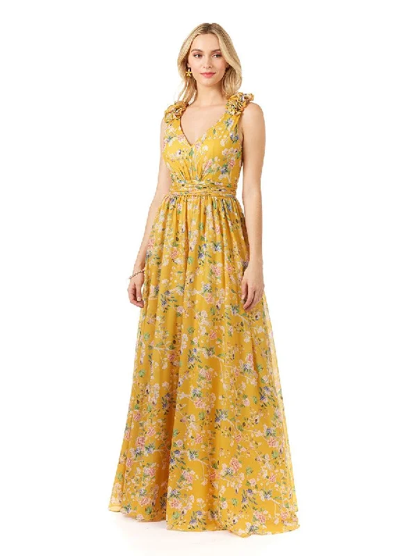 Sleeveless wedding dresses with a beaded belt Lara Dresses 29275 Long Sleeveless Print Formal Dress Sleeveless wedding dresses with a beaded belt Lara Dresses 29275 Long Sleeveless Print Formal Dress
