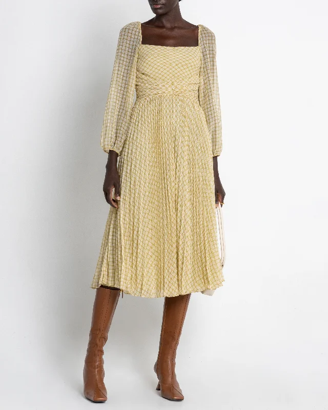 Midi dresses with cold - shoulder cutouts for a trendy style Hazel Dress