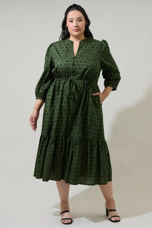 Midi dresses with pleated skirts for a timeless and elegant appeal Zinnia Floral Split Neck Midi Dress Curve Midi dresses with pleated skirts for a timeless and elegant appeal Zinnia Floral Split Neck Midi Dress Curve