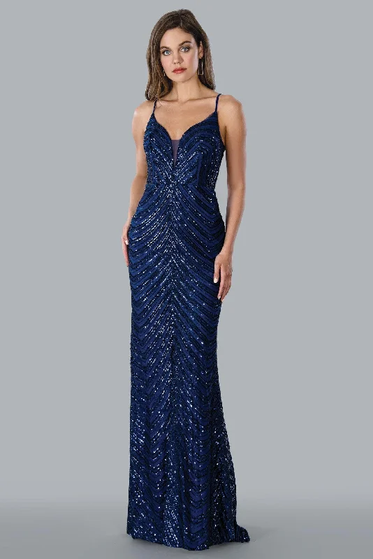 Beach - friendly wedding dresses made of lightweight fabric Stella Couture 23182 Long Sparkling Evening Gown Beach - friendly wedding dresses made of lightweight fabric Stella Couture 23182 Long Sparkling Evening Gown