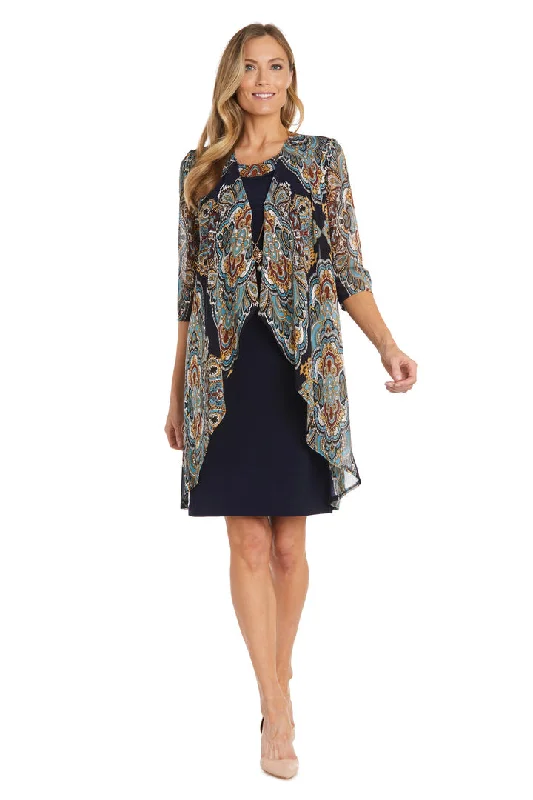 Maternity dress for a movie night out R&M Richards 1567 Short Mother of the Bride Jacket Print Dress Maternity dress for a movie night out R&M Richards 1567 Short Mother of the Bride Jacket Print Dress