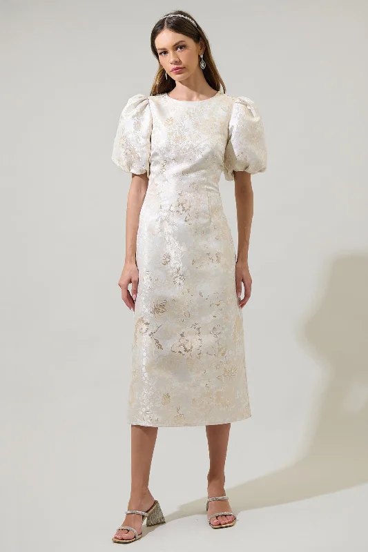 Midi dresses with polka dot prints for a playful summer outfit Lola Jacquard Cut Out Midi Dress Midi dresses with polka dot prints for a playful summer outfit Lola Jacquard Cut Out Midi Dress