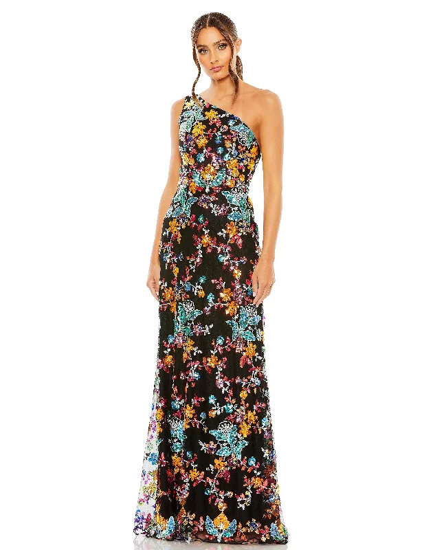 Ball gown style wedding dresses with sweetheart neckline Mac Duggal 68515 Long One Shoulder Floral Prom Gown Ball gown style wedding dresses with sweetheart neckline Mac Duggal 68515 Long One Shoulder Floral Prom Gown