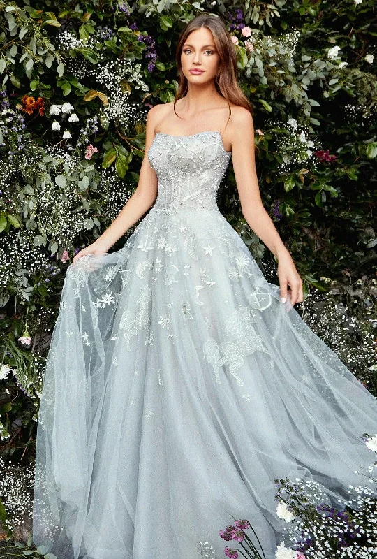 Ballroom - ready wedding dresses with a large skirt Andrea & Leo A0890 Strapless A-Line Prom Gown Ballroom - ready wedding dresses with a large skirt Andrea & Leo A0890 Strapless A-Line Prom Gown