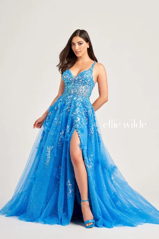 Maternity dress for a picnic in the park Ellie Wilde EW35047 Prom Long Glitter Ball Gown Maternity dress for a picnic in the park Ellie Wilde EW35047 Prom Long Glitter Ball Gown