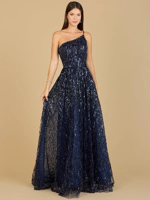 Wedding dresses with a belt made of crystals Lara Dresses 29194 One Shoulder Long Prom Dress Wedding dresses with a belt made of crystals Lara Dresses 29194 One Shoulder Long Prom Dress