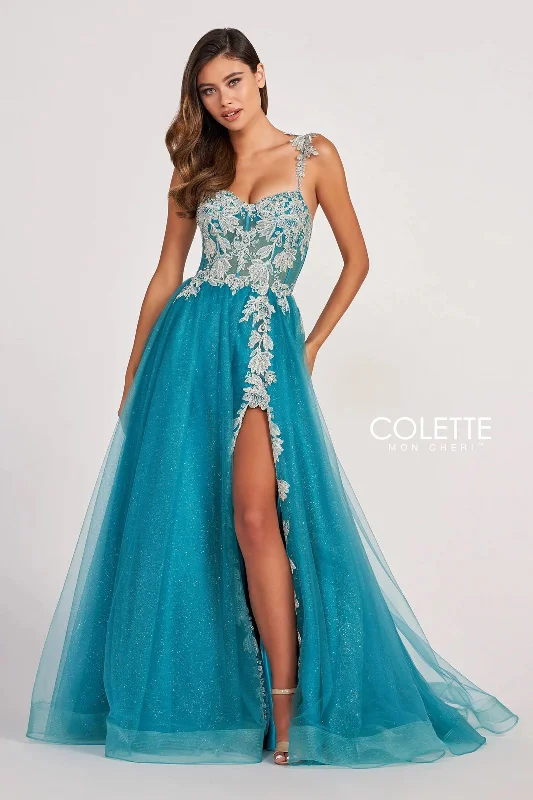 Maternity dress for a baby's first visit to the circus Colette CL2020 Glitter Prom Applique Long Formal Ball Gown Maternity dress for a baby's first visit to the circus Colette CL2020 Glitter Prom Applique Long Formal Ball Gown