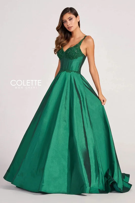 A - line maternity dress for a flattering fit Colette CL2032 Beaded Prom Long Applique Formal Ball Gown A - line maternity dress for a flattering fit Colette CL2032 Beaded Prom Long Applique Formal Ball Gown