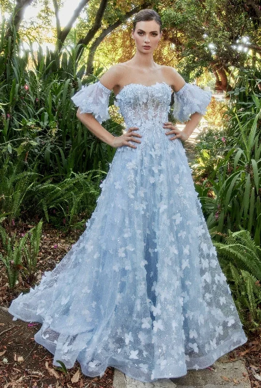 Cathedral train wedding dresses for a grand entrance Andrea & Leo A1136 Butterfly Applique Ball Gown Cathedral train wedding dresses for a grand entrance Andrea & Leo A1136 Butterfly Applique Ball Gown