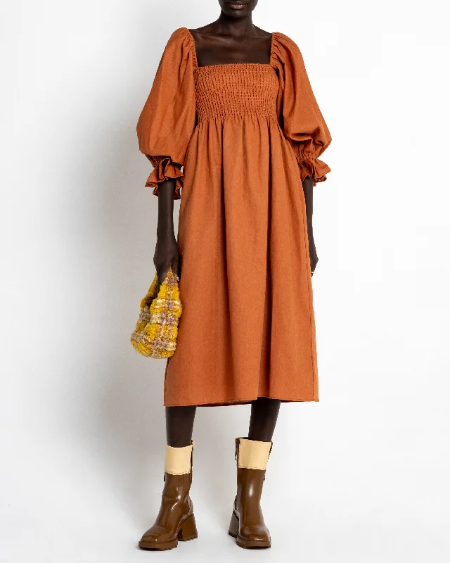 Midi dresses with patchwork patterns for a one - of - a - kind style Athena Dress