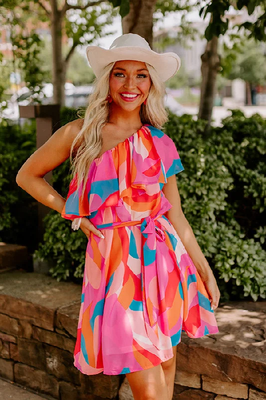 Mini dresses with high - low hems for a modern twist A Little Bit Flirty Mini Dress