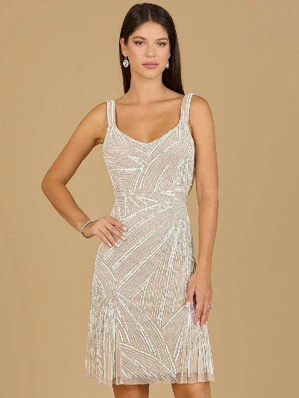 A - line wedding dresses with a beaded neckline Lara Dresses 29183 Sleeveless Beaded Cocktail Dress A - line wedding dresses with a beaded neckline Lara Dresses 29183 Sleeveless Beaded Cocktail Dress