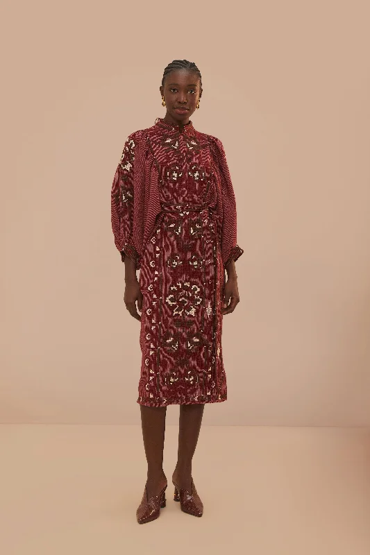 Midi dresses with abstract art prints for an artistic statement Toucans Scarf Cross Stitch Embroidered Midi Dress Midi dresses with abstract art prints for an artistic statement Toucans Scarf Cross Stitch Embroidered Midi Dress