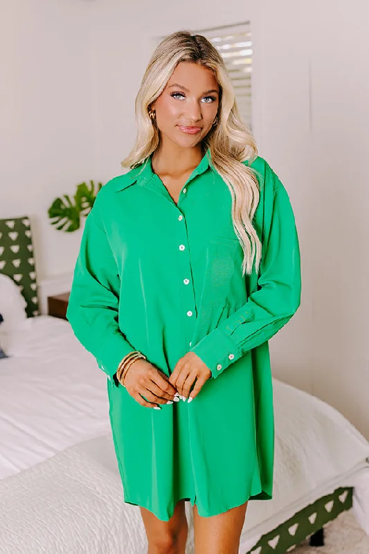 Sheer mini dresses with lace inserts New Moon Night Shift Dress In Green