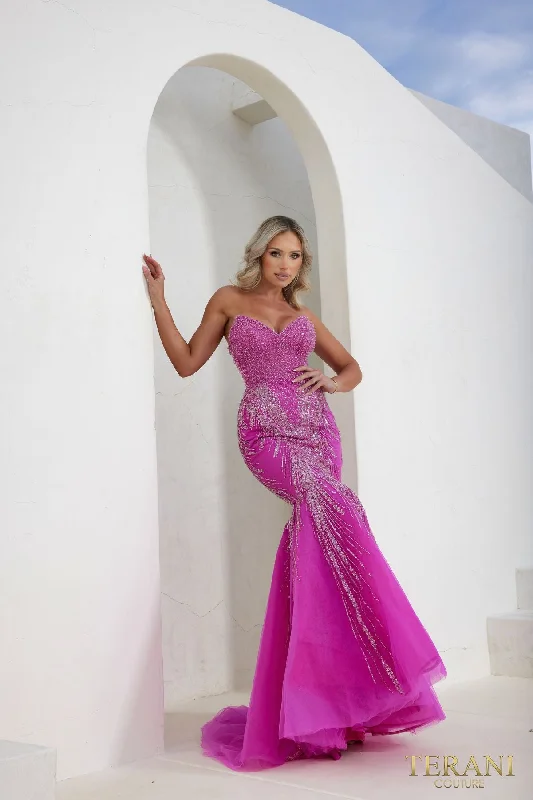 Maternity dress for a baby's first visit to the vegetable garden Terani Couture 241P2171 Long Mermaid Prom Dress Maternity dress for a baby's first visit to the vegetable garden Terani Couture 241P2171 Long Mermaid Prom Dress