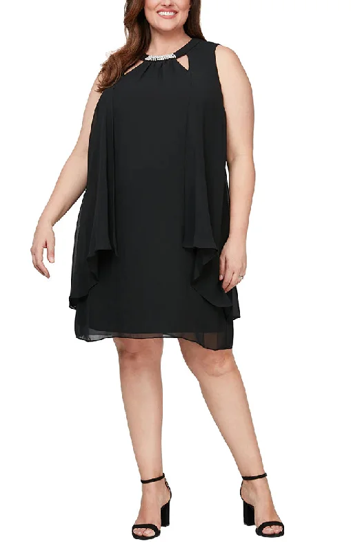 A - line maternity dress for a flattering fit SL Fashions 610366 Plus Size Cocktail Dress A - line maternity dress for a flattering fit SL Fashions 610366 Plus Size Cocktail Dress