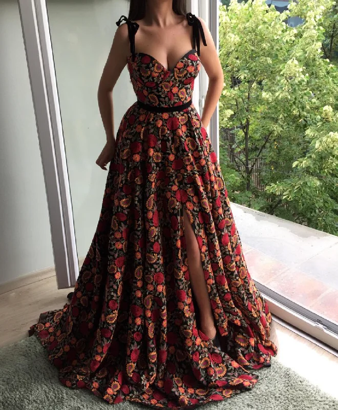 Mini dresses with button - down fronts Autumnal Flowers Gown
