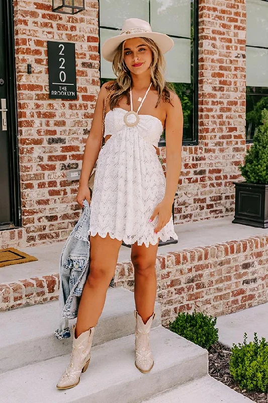 Mini dresses with high - low hems for a modern twist Hilton Head Happy Hour Halter Mini Dress Mini dresses with high - low hems for a modern twist Hilton Head Happy Hour Halter Mini Dress