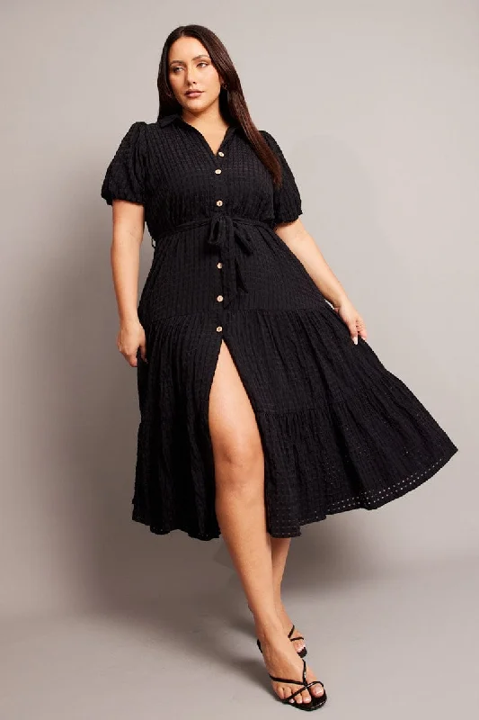 Midi dresses with gathered skirts for a full and flowing silhouette Black Midi Dress Short Sleeve Shirt Midi dresses with gathered skirts for a full and flowing silhouette Black Midi Dress Short Sleeve Shirt