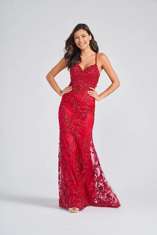 Maternity dress for a baby's first visit to the vegetable garden Colette CL12240 Beaded Formal Prom Fitted Long Dress