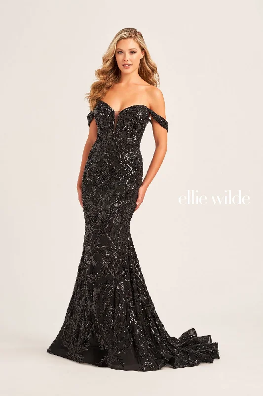 Maternity dress for a baby's first visit to the theater Ellie Wilde EW35094 Long Fitted Sequin Formal Prom Dress Maternity dress for a baby's first visit to the theater Ellie Wilde EW35094 Long Fitted Sequin Formal Prom Dress