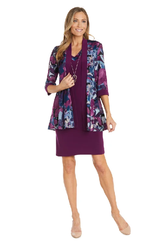 Long sleeve maternity maxi dress for winter R&M Richards 1518 Floral Print Mother of the Bride Short Dress Long sleeve maternity maxi dress for winter R&M Richards 1518 Floral Print Mother of the Bride Short Dress
