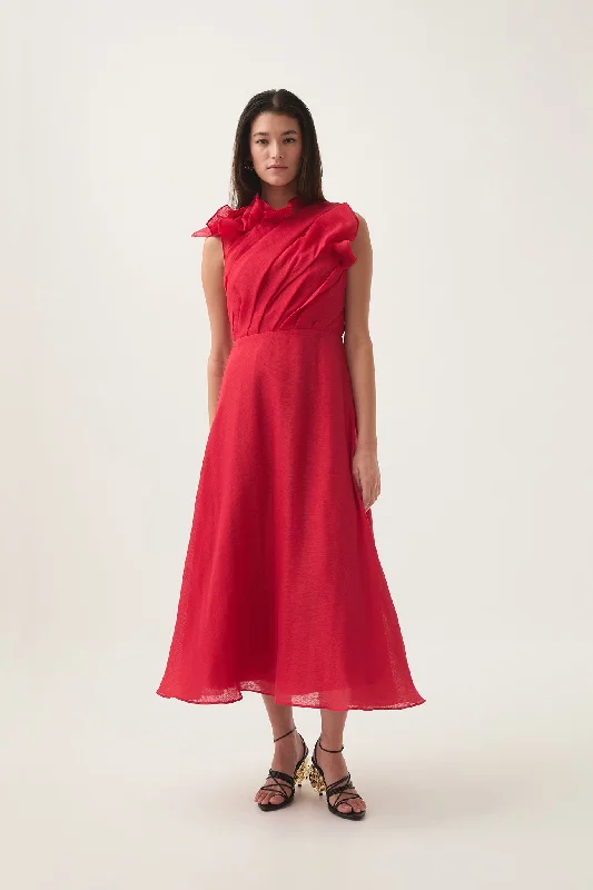 Midi dresses with bow accents for a sweet and charming look Genesis Midi Dress