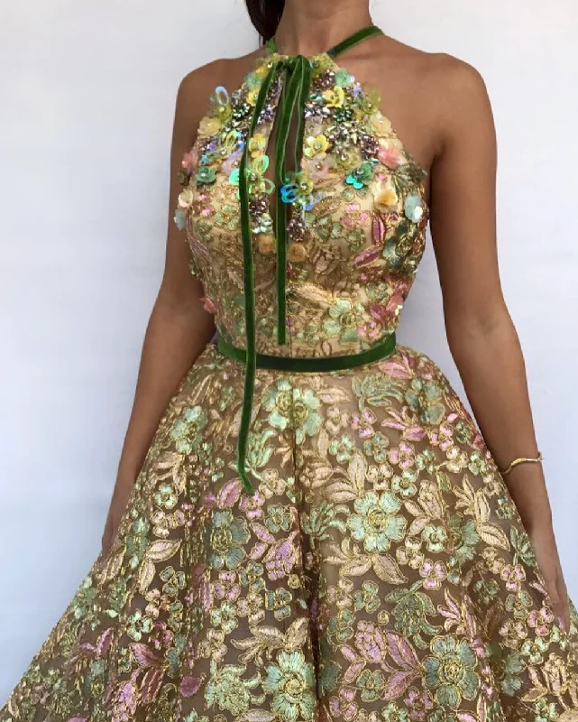 Mini dresses with keyhole necklines Cedar Lake Gown