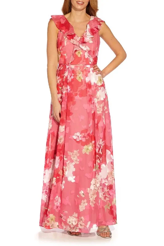 Silk wedding dresses with a smooth and luxurious feel Adrianna Papell AP1E209744 Cap Sleeve Lonng Formal Dress Silk wedding dresses with a smooth and luxurious feel Adrianna Papell AP1E209744 Cap Sleeve Lonng Formal Dress