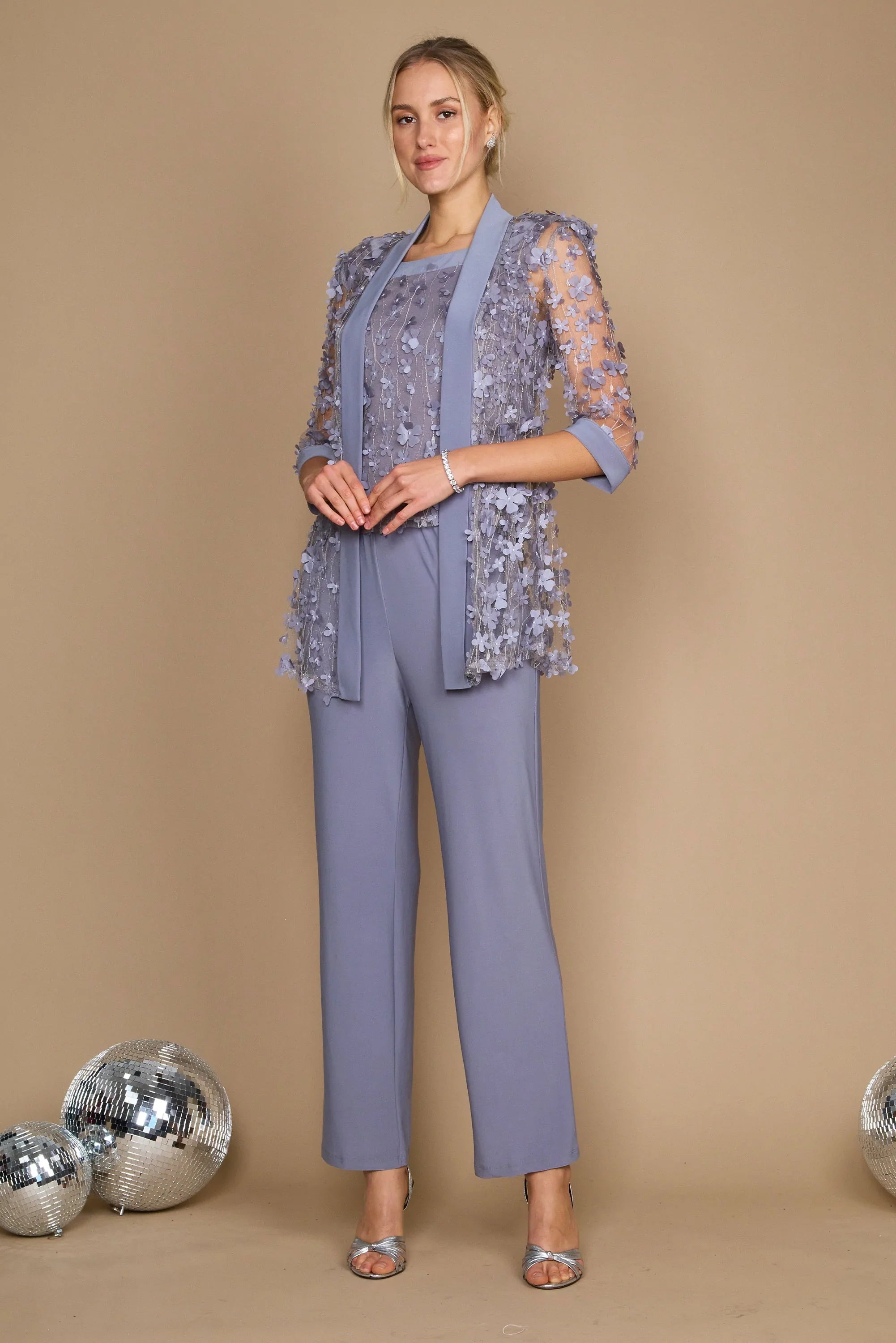 Wedding dresses with a lace - trimmed veil attachment R&M Richards 9462P Long Petite Formal Pant Set Sale Wedding dresses with a lace - trimmed veil attachment R&M Richards 9462P Long Petite Formal Pant Set Sale