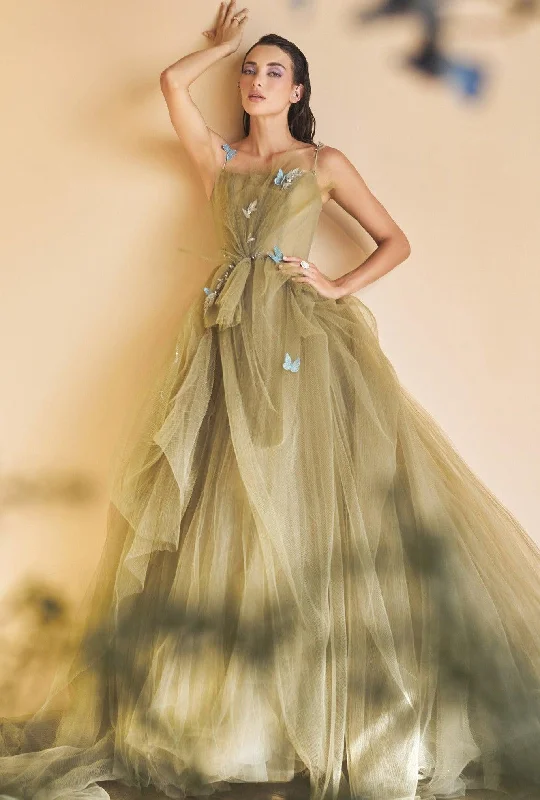Ball gown style wedding dresses with sweetheart neckline Andrea & Leo A1113 Spaghetti Strap A Line Ball Gown Ball gown style wedding dresses with sweetheart neckline Andrea & Leo A1113 Spaghetti Strap A Line Ball Gown