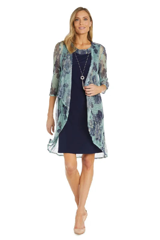 Maternity dress for a Christmas party R&M Richards 1087 Mother of the Bride Short Printed Jacket Dress Maternity dress for a Christmas party R&M Richards 1087 Mother of the Bride Short Printed Jacket Dress