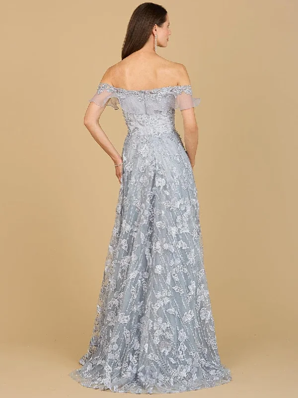 Tulle - over - satin wedding dresses for a soft look Lara Dresses 29189 Off Shoulder Long Evening Gown Tulle - over - satin wedding dresses for a soft look Lara Dresses 29189 Off Shoulder Long Evening Gown