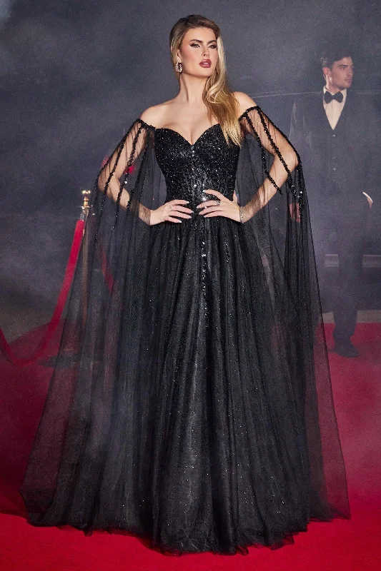 Tulle - over - satin wedding dresses for a soft look Long Strapless Black Wedding Dress Tulle - over - satin wedding dresses for a soft look Long Strapless Black Wedding Dress