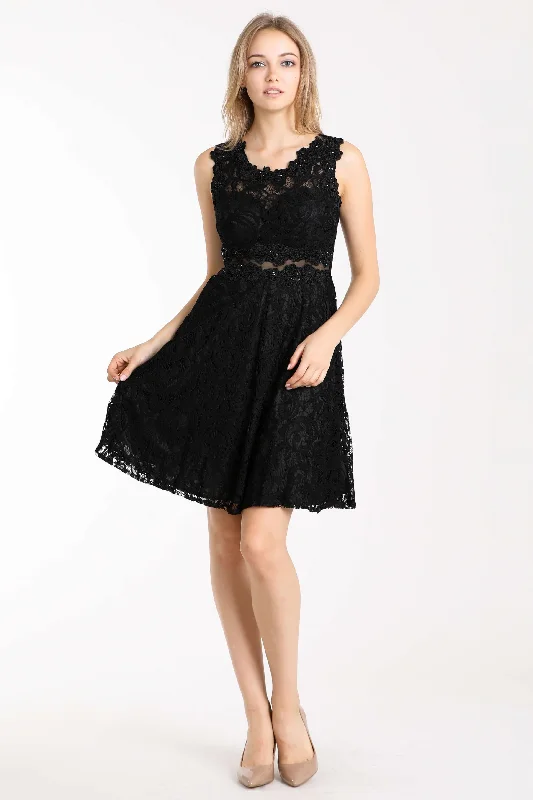 Modern minimalist wedding dresses with clean lines Cinderella Divine CF175 Short Black Lace Homecoming Prom Dress Modern minimalist wedding dresses with clean lines Cinderella Divine CF175 Short Black Lace Homecoming Prom Dress
