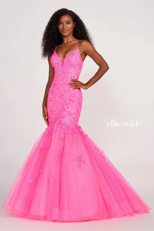 Maternity dress for a shopping spree Ellie Wilde EW34011 Prom Mermaid Glitter Long Formal Gown Maternity dress for a shopping spree Ellie Wilde EW34011 Prom Mermaid Glitter Long Formal Gown