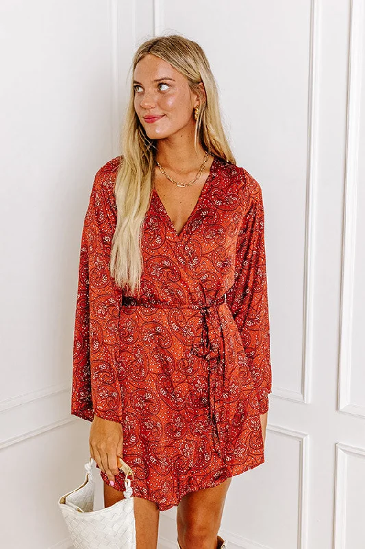 Sequined mini dresses for New Year's Eve London Landscape Floral Wrap Dress