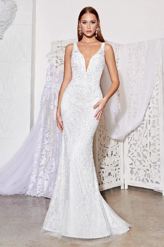 Backless wedding dresses with lace - up details Cinderella Divine EW115 Long Formal Bridal Gown Backless wedding dresses with lace - up details Cinderella Divine EW115 Long Formal Bridal Gown