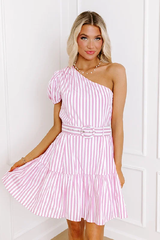Mini dresses with puff sleeves for a vintage look Surrounded By Starlight Stripe Dress Mini dresses with puff sleeves for a vintage look Surrounded By Starlight Stripe Dress