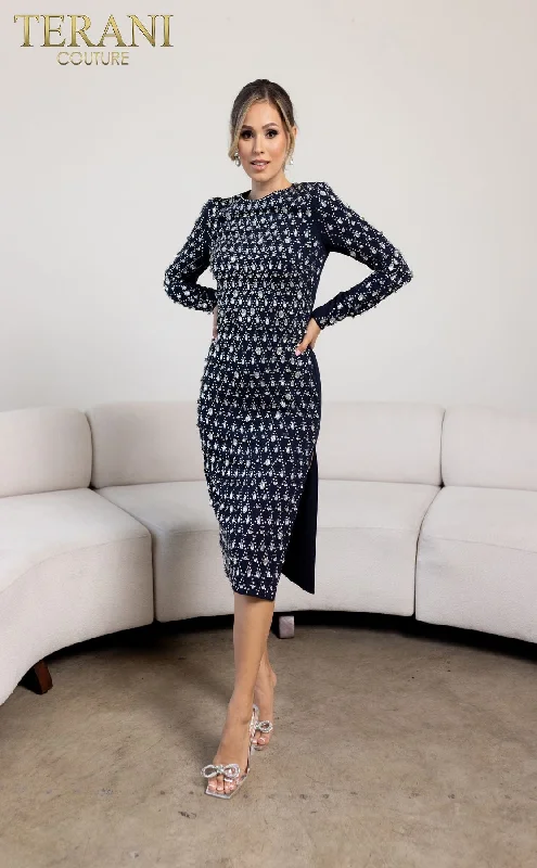 Maternity dress for a baby's first visit to the rock garden Terani Couture 232C1139 Evening Bodycon Short Dress Maternity dress for a baby's first visit to the rock garden Terani Couture 232C1139 Evening Bodycon Short Dress