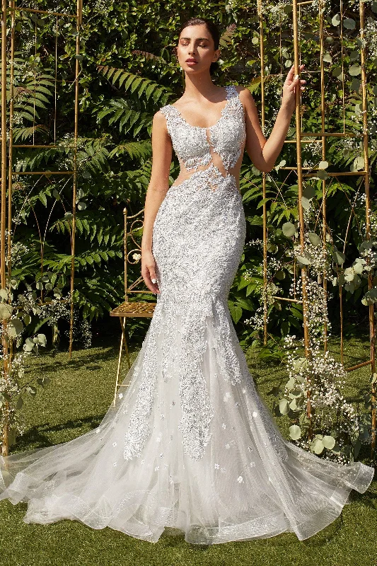 Tulle - over - satin wedding dresses for a soft look Cinderella Divine CD5232 Long Formal Wedding Dress Tulle - over - satin wedding dresses for a soft look Cinderella Divine CD5232 Long Formal Wedding Dress