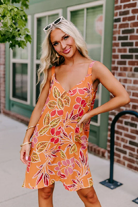 Mini dresses with embroidered details for a unique touch Blossom Bliss Mini Dress In Orange Mini dresses with embroidered details for a unique touch Blossom Bliss Mini Dress In Orange