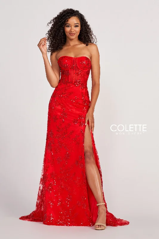Maternity dress for hospital visits during pregnancy Colette CL2068 Beaded Long Formal Fitted Prom Dress Maternity dress for hospital visits during pregnancy Colette CL2068 Beaded Long Formal Fitted Prom Dress