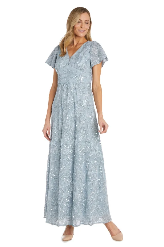 Maternity lace dress for a romantic look R&M Richards 1041 Long Sequin Mother of the Bride Dress Maternity lace dress for a romantic look R&M Richards 1041 Long Sequin Mother of the Bride Dress