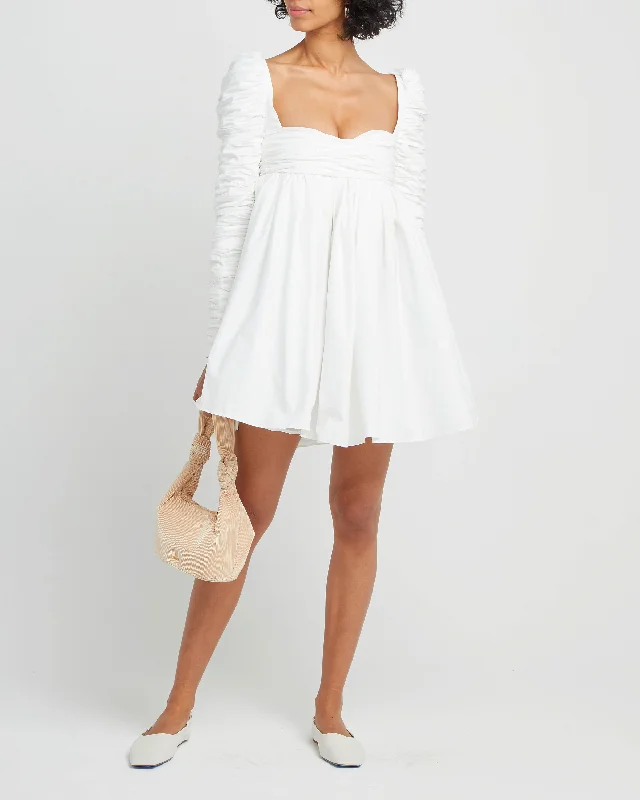 Midi dresses with mesh inserts for a trendy and breathable option Structured Long-Sleeve Frock Midi dresses with mesh inserts for a trendy and breathable option Structured Long-Sleeve Frock