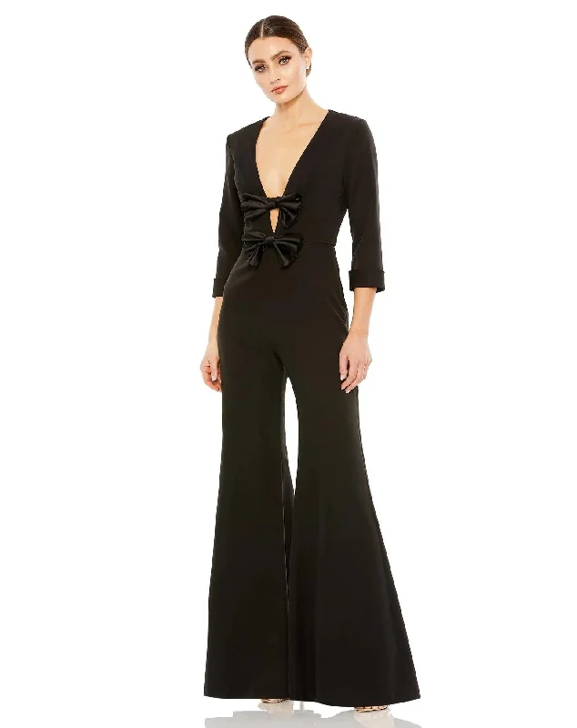 Mermaid silhouette wedding dresses with lace appliques Mac Duggal A27033 Long Formal Jumpsuit Mermaid silhouette wedding dresses with lace appliques Mac Duggal A27033 Long Formal Jumpsuit
