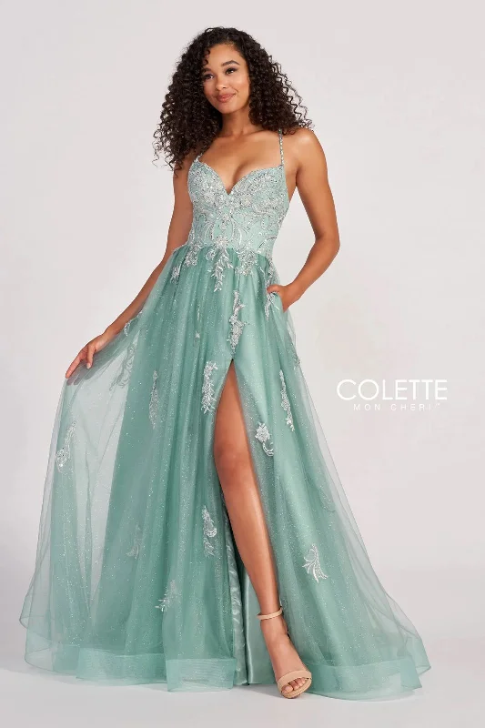 Bohemian style maternity dress for beach weddings Colette CL2062 Glitter Long Formal Applique Prom Dress Bohemian style maternity dress for beach weddings Colette CL2062 Glitter Long Formal Applique Prom Dress