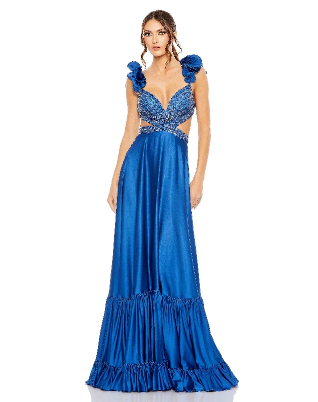 Cathedral train wedding dresses for a grand entrance Mac Duggal 50681 Prom Sleeveless Long Formal Dress Cathedral train wedding dresses for a grand entrance Mac Duggal 50681 Prom Sleeveless Long Formal Dress