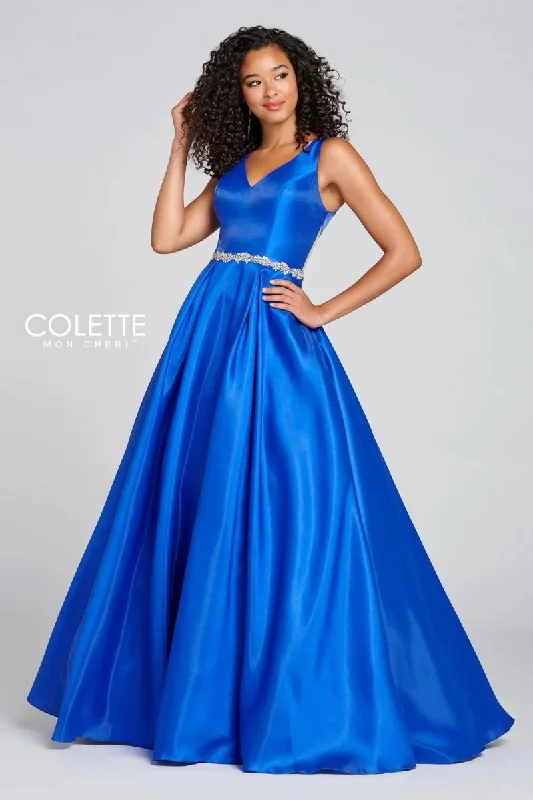 Maternity denim dress for a casual vibe Colette CL12131 Long Formal Cutout Prom Pockets Dress Maternity denim dress for a casual vibe Colette CL12131 Long Formal Cutout Prom Pockets Dress